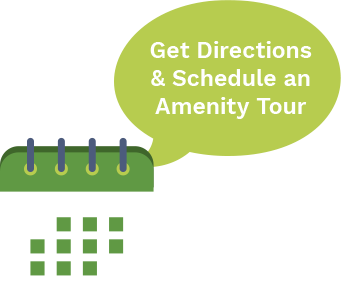 get directions and schedule an amenty tour