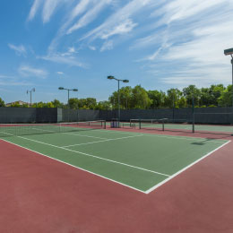 outdoor tennis court