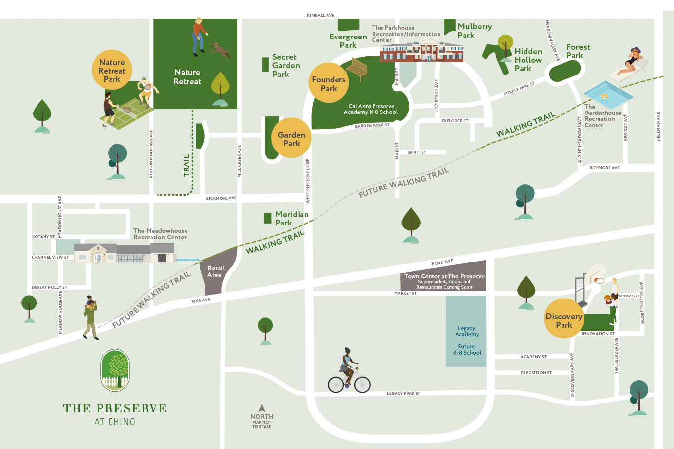 The Preserve at Chino parks map