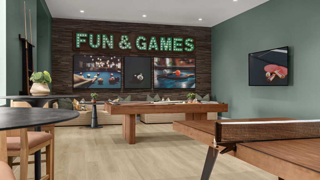 Game Room | The Club on Main | The Preserve at Chino